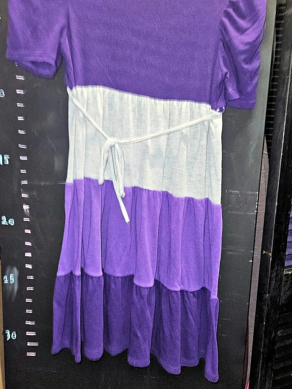 RMLA Kids Purple & Grey Striped Dress